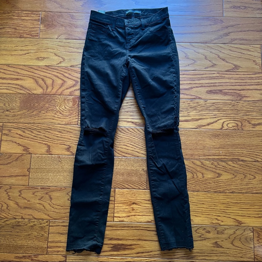 J Brand Black Ripped Jeans